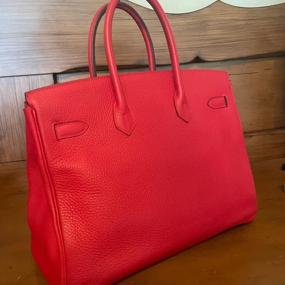 SOLD Birkin 35 Rouge Casaque - Picture 2 of 15
